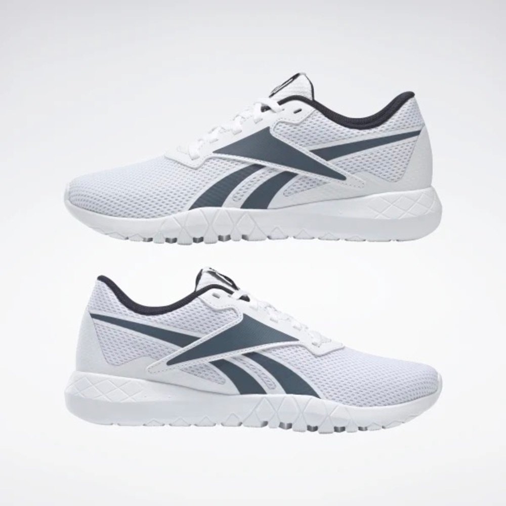 EUC Reebok Flexagon Energy 3 Training Shoes Sneaker Tennis White Navy